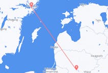 Loty z Kowno, Litwa do Sztokholm, Szwecja