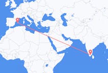 Flyreiser fra Madurai, til Palma