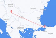 Flyg från Kraljevo, Serbien till Istanbul, Turkiet