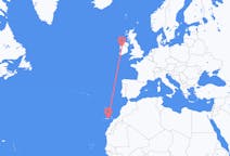 Vluchten van Las Palmas (ort i Mexiko, Veracruz, Tihuatlán), Spanje naar Klop, County Mayo, Ierland