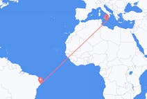 Flyreiser fra Maceió, Brasil til Valletta, Malta