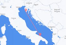Loty z Pula, Chorwacja do Bari, Włochy
