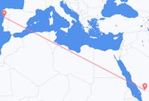 Flyrejser fra Najran, Saudi-Arabien til Porto, Portugal