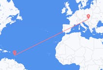 Flyrejser fra Fort-de-France, Frankrig til Budapest, Ungarn
