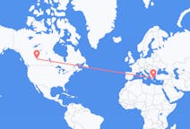 Flyreiser fra Edmonton, Canada til Athen, Hellas