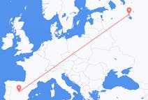 Flights from Madrid, Spain to Cherepovets, Russia