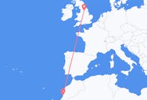 Flyreiser fra Agadir, Marokko til Leeds, England