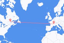 Flyg från Saguenay, Kanada till Lyon, Frankrike