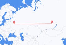 Fly fra Bratsk til Moskva