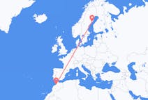 Flyg från Rabat, Marocko till Umeå, Sverige