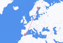 Flights from Oujda, Morocco to Umeå, Sweden