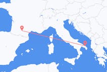 Loty z Brindisi, Włochy z Tuluza, Francja