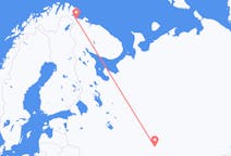 Flyg från Kazan, Ryssland till Kirkenes, Norge