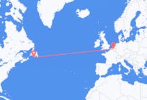 Vluchten van Saint-Pierre, Saint-Pierre en Miquelon naar Brussel, België