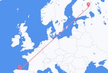 Flights from Joensuu, Finland to Asturias, Spain