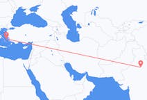 Flyrejser fra New Delhi, Indien til Ikaria, Grækenland