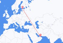 Flyrejser fra Sohar, Oman til Tallinn, Estland