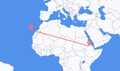 เที่ยวบิน จาก Shire, เอธิโอเปีย ไปยัง La Palma, สเปน