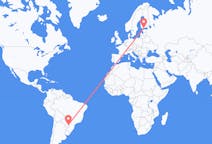 Flyreiser fra Foz do Iguaçu, Brasil til Helsingfors, Finland