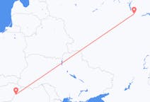 Fly fra Nizjnij Novgorod til Oradea