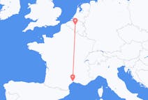 Vluchten van Montpellier, Frankrijk naar Brussel, België