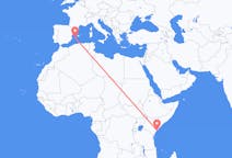 ケニアのから ラム島、スペインのへ イビサ島フライト