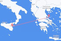 Flights from Skiathos, Greece to Catania, Italy