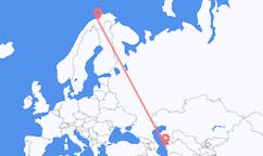 Flyg från Türkmenbaşy, Turkmenistan till Alta, Norge