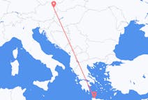 Vluchten van Chania, Griekenland naar Wenen, Oostenrijk