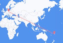 Flyreiser fra Nadi, Fiji til Zielona Góra, Polen