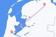 Flyrejser fra Groningen, Holland til Amsterdam, Holland