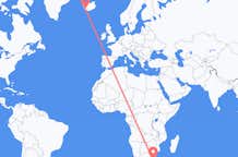 Flyg från Margate, KwaZulu-Natal, Sydafrika till Reykjavík, Island