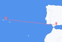 Vols depuis la ville de Terceira vers la ville de Malaga