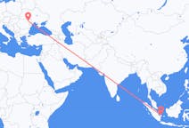 Flyg från Pangkal Pinang, Indonesien till Iași, Rumänien