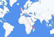 Flyg från Mahajanga, Madagaskar till Cork, Irland