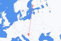 Flights from Turku to Tuzla