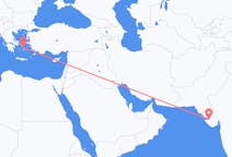 Flyreiser fra Jamnagar, India til Mykonos, Hellas