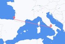 Flyreiser fra Biarritz, Frankrike til Napoli, Italia