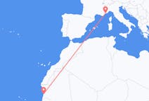 Flyreiser fra Nouakchott, til Nice