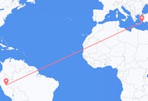Flyrejser fra Pucallpa, Peru til Rhodes, Grækenland