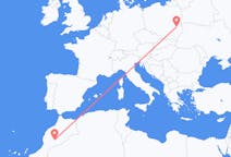 Flyg från Ouarzazate, Marocko till Lublin, Polen