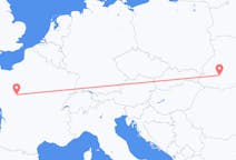Flights from Ivano-Frankivsk, Ukraine to Tours, France
