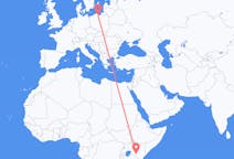 Flights from Nairobi to Gdansk