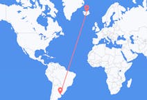 Flug frá Buenos Aires, Argentínu til Akureyrar, Íslandi