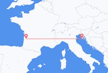 Flights from Bordeaux in France to Pula in Croatia