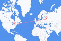 Flyg från Toronto, Kanada till Moskva, Ryssland