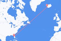 出发地 美国坦帕目的地 冰岛雷克雅未克的航班