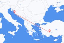 Vols depuis la ville de Zadar vers la ville d'Isparta