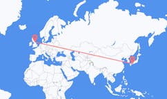Flights from Kochi, Japan to Durham, England, the United Kingdom
