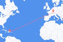 出发地 多米尼加共和国出发地 聖多明哥目的地 瑞士巴塞尔的航班